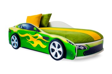 Детская кровать-машина Бондимобиль зеленый в Южно-Сахалинске