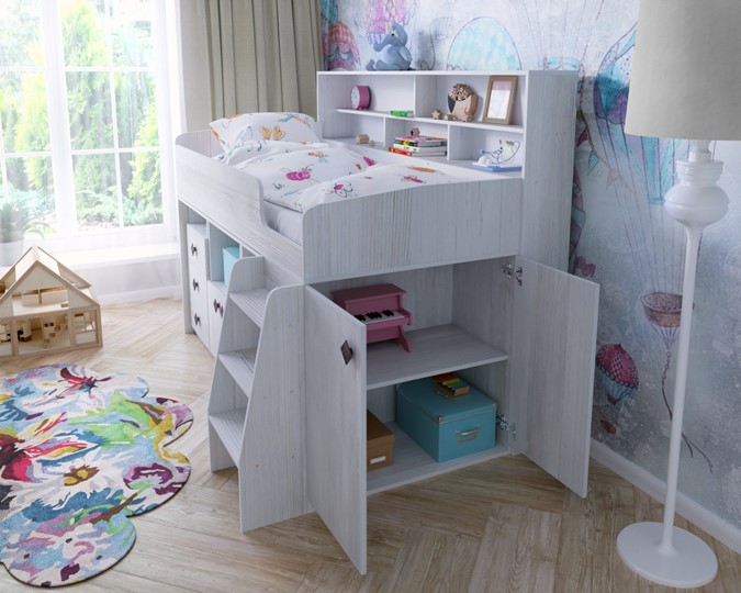Кровать-чердак детская Малыш-5, цвет Винтерберг в Южно-Сахалинске - изображение 6