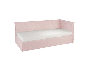 Детская кровать 0.9 Бест (Тахта), нежно-розовый (велюр) в Южно-Сахалинске