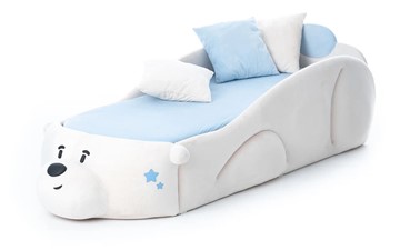 Односпальная детская кровать Мишка Pasha, белый в Южно-Сахалинске