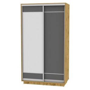 Шкаф 2-дверный Весенний HK1, 2155х1200х600 (D1D2), ДВ-Графит в Южно-Сахалинске