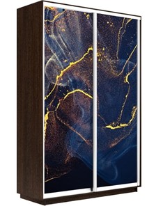 Шкаф Экспресс 1600x600x2400, Абстракция золотая пыль/венге в Южно-Сахалинске