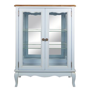 Шкаф 2-дверный Leontina для посуды (ST9318B) Голубой в Южно-Сахалинске