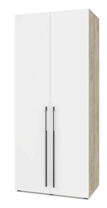 Распашной шкаф Modern С22, Серый дуб/Белый в Южно-Сахалинске