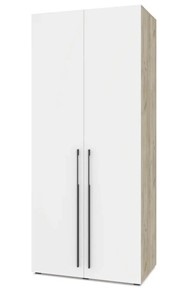 Распашной шкаф Modern С23, Серый дуб/Белый в Южно-Сахалинске