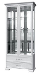 Шкаф-витрина Грация ШР-2, белый, 4 стекла в Южно-Сахалинске
