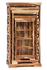 Шкафы для книг Бомбей - 0761A (набор 3 шт.) палисандр, натуральный (natural) арт.10047 в Южно-Сахалинске