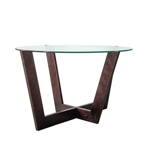 Овальный столик Оникс-6, Венге/Прозрачное стекло в Южно-Сахалинске