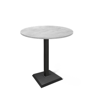 Барный стол SHT-TU5-BS2/H110 / SHT-TT 90 ЛДСП (бетон чикаго светло-серый/черный) в Южно-Сахалинске