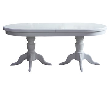 Овальный стол на кухню 3,0(3,5)х1,1 на двух тумбах, (стандартная покраска) в Южно-Сахалинске