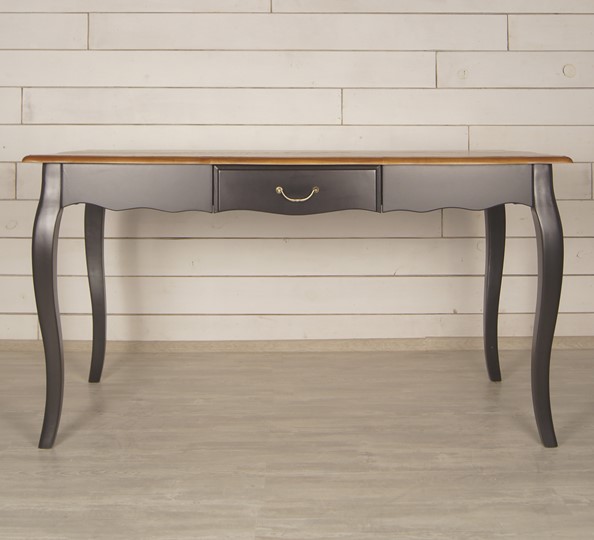 Кухонный обеденный стол Leontina с ящиком (ST9337MBLK) Черный в Южно-Сахалинске - изображение 1