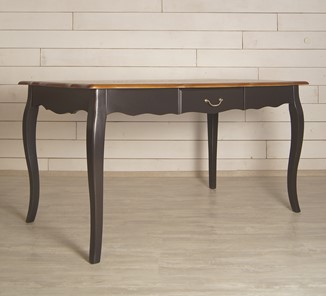 Кухонный обеденный стол Leontina с ящиком (ST9337MBLK) Черный в Южно-Сахалинске - предосмотр 2