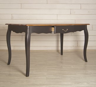 Кухонный обеденный стол Leontina с ящиком (ST9337MBLK) Черный в Южно-Сахалинске - предосмотр 3