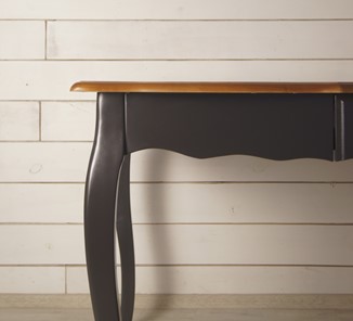 Кухонный обеденный стол Leontina с ящиком (ST9337MBLK) Черный в Южно-Сахалинске - предосмотр 4
