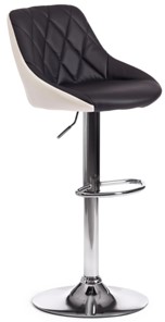 Барный стул MESSY (mod. KY704C) 47х48х84-105 черный/белый/хром арт.15099 в Южно-Сахалинске