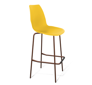 Барный стул SHT-ST29/S29 (желтый ral 1021/медный металлик) в Южно-Сахалинске