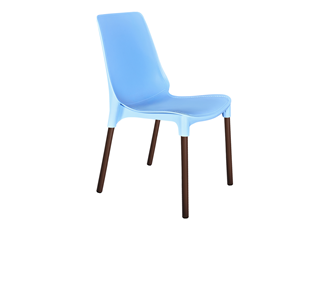 Обеденный стул SHT-ST75/S424 (голубой/коричневый муар) в Южно-Сахалинске