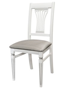 Обеденный стул Анри (белый-серебро, Атина серебро) в Южно-Сахалинске