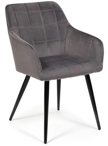 Обеденный стул BEATA (mod. 8266) 56х60х82 серый (G-062-40)/черный в Южно-Сахалинске