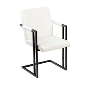 Обеденный стул Бруно, Черный/Аттика белый в Южно-Сахалинске