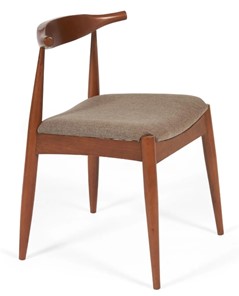 Обеденный стул BULL бук/ткань 54,5x54x75 Коричневый арт.19585 в Южно-Сахалинске