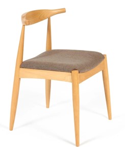Обеденный стул BULL бук/ткань 54,5x54x75 Натуральный (2 шт) арт.13985 в Южно-Сахалинске