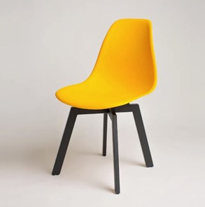 Обеденный стул derstuhl DSL 110 Grand Black (желтый) в Южно-Сахалинске