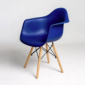 Обеденный стул derstuhl DSL 330 Wood (темно-синий) в Южно-Сахалинске