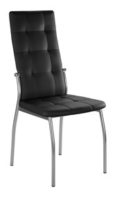 Обеденный стул Галс-М, к/з Pegasso черный, ножки хром в Южно-Сахалинске