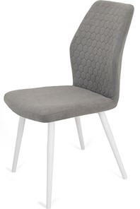 Кухонный стул Кальяри, ноги белые круглые XL (R32)/велюр T180 Светло-серый в Южно-Сахалинске