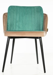 Мягкий стул MSK Пенелопа коричневый/зеленый в Южно-Сахалинске