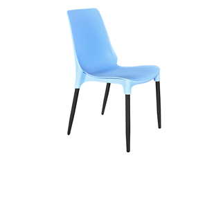 Обеденный стул SHT-ST75/S424-C (голубой/черный муар) в Южно-Сахалинске