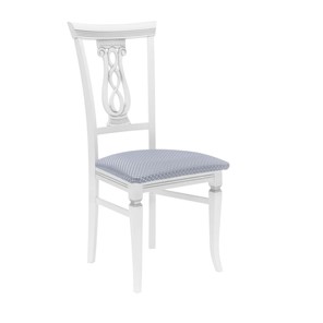 Кухонный стул Leset Юта (Белый 9003 + патина серебро) в Южно-Сахалинске