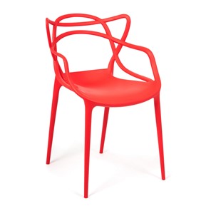 Обеденный стул Cat Chair (mod.028) пластик, 54,5*56*84 красный, арт.14102 в Южно-Сахалинске