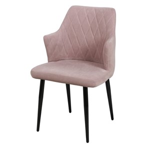 Дизайнерский стул для кухни Николь СРП-017 Велюр дрим пастельно-розовый в Южно-Сахалинске