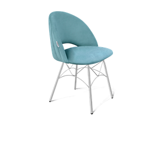 Обеденный стул SHT-ST34-1 / SHT-S107 (голубая пастель/хром лак) в Южно-Сахалинске