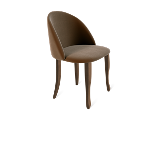 Обеденный стул SHT-ST35 / SHT-S122 (кофейный ликер/темный орех/черный муар) в Южно-Сахалинске