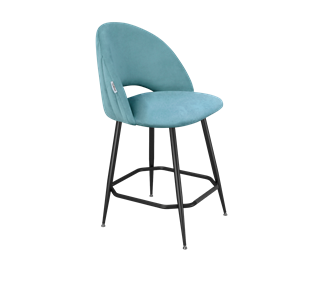 Полубарный стул SHT-ST34-1 / SHT-S148-1 (голубая пастель/черный муар) в Южно-Сахалинске