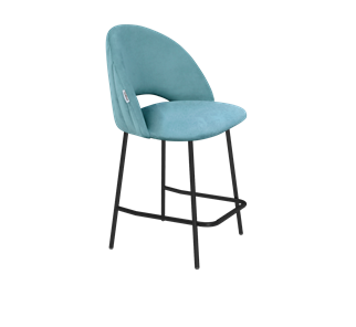 Полубарный стул SHT-ST34-1 / SHT-S29P-1 (голубая пастель/черный муар) в Южно-Сахалинске