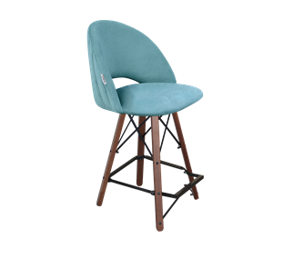 Полубарный стул SHT-ST34-1 / SHT-S80-1 (голубая пастель/темный орех/черный) в Южно-Сахалинске