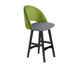 Полубарный стул SHT-ST34-3 / SHT-S65-1 (оливковый/гусиная лапка/венге) в Южно-Сахалинске