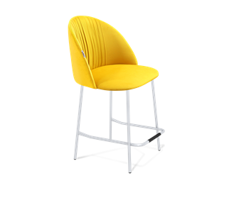 Полубарный стул SHT-ST35-1 / SHT-S29P-1 (имперский жёлтый/хром лак) в Южно-Сахалинске