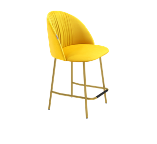Полубарный стул SHT-ST35-1 / SHT-S29P-1 (имперский жёлтый/золото) в Южно-Сахалинске