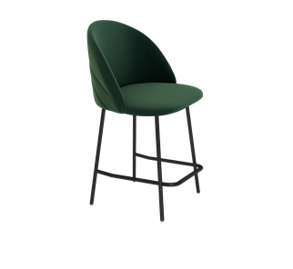 Полубарный стул SHT-ST35-2 / SHT-S29P-1 (лиственно-зеленый/черный муар) в Южно-Сахалинске