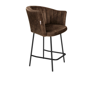 Полубарный стул SHT-ST42-1 / SHT-S29P-1 (кофейный трюфель/черный муар) в Южно-Сахалинске