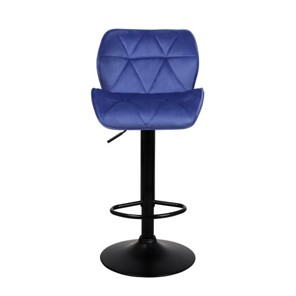 Барный стул Кристалл  WX-2583 белюр синий в Южно-Сахалинске