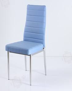 Кухонный стул В-1 хром люкс голубой в Южно-Сахалинске
