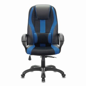Компьютерное кресло Brabix Premium Rapid GM-102 (экокожа/ткань, черное/синее) в Южно-Сахалинске