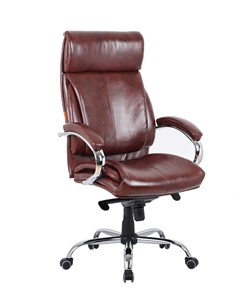 Офисное кресло CHAIRMAN 423 Экокожа коричневая в Южно-Сахалинске