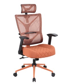 Кресло офисное CHAIRMAN CH566 сетчатый акрил оранжевый / полиэстер оранжевый в Южно-Сахалинске